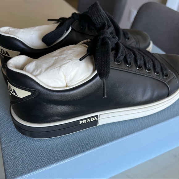 Prada Soft Leather Women’s Sneakers - Picture 3 of 8